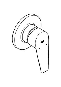 Resim Grohe Bauedge Tek Kumandalı Duş Bataryası - 29040001 