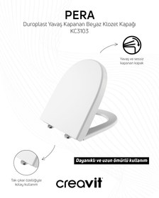Resim Mare Rim-Off Asma Klozet v Duroplast Kapak Set 