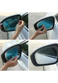 Resim Buffer 4 Parça Yan Aynalar Ve Yan Camlar İçin Araç Ayna Yağmur Kaydırıcı Ve Cam Buğu Önleyici Film Seti 