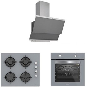 Resim Silverline BO6501S01 - CS5349S01 - 3420 Classy 60 Gri Ankastre Set 