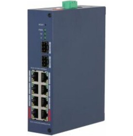 Resim Dahua Chs4210-8gt-110 8 Port Poe 2 Port Sfp Gigabit Yönetilebilir Poe Switch 110w 