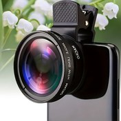 Resim 2'si 1 Arada Akıllı Telefon Kamera Lens Seti Süper Geniş Açı ve Makro ile - ABS Malzeme, Çoğu Akıllı Telefon İçin Evrensel Uyumlu 