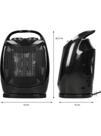 Resim Fanlı Seramik Isıtıcı Siyah, Hızlı ve Güçlü Sıcaklık Artışı 
