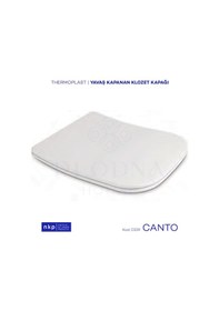 Resim KARE Yavaş Kapanan Klozet Kapağı CANTO 