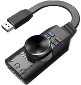 Resim Alfais 4677 Usb Harici Ses Kartı 7.1 Dönüştürücü Plextone Gs3 Pubg Lol Mikrofon Destekli 