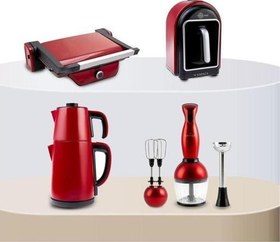 Resim Gurme Plus Red Boyalı Elektrikli Çeyiz Seti 