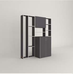 Resim Kenzlife Çamaşır Makinesi Dolabı Kasparovmega Gri 180 156 55-20 Banyo Kapaklı Arkalıksız Çok Renkli 