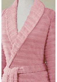 Resim Sadem Organik Linden Şal Yaka Bornoz Pembe 