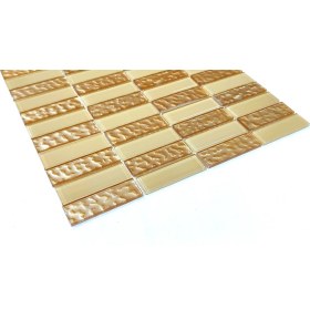 Resim MozaiKristaL Mutfak Tezgah Arası ve Iç Dekorasyon Için Kristal Cam Mozaik. Cam Ölçüsü: 23X73 Mm. File Ölçüsü: 30X30 cm ( 1 Koli = 11 Karo file = 1 m2 Fiyatıdır ) 