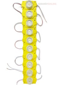 Resim 1.5 Watt Tekli Manda Gözü Modül Led 10 Lu Paket Sarı 