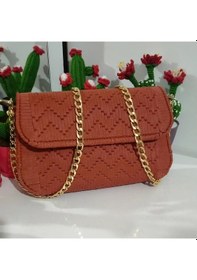 Resim Amigurumi Kanvas Çanta Kiremit Renk Açık Kiremit 