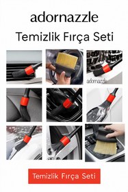 Resim adornazzle Araç İçi Detay Temizlik Fırça Seti, Araç İçi Temizlik Fırça Seti, Hassas Temizlik 