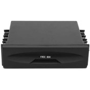 Resim Hightower 1 Adet Evrensel Araç Depolama Kutusu Cx-38 Tek Katlı Din Radio Cebi Siyah Düzenleyici 