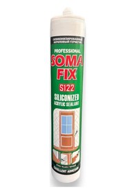 Resim Somafix Siyah 500 Gr / 310 Ml Akrilik Mastik Somafıx.s122 Siyah 