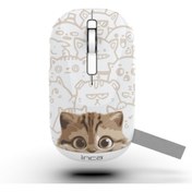 Resim Inca IWM-242 Bluetooth+Wireless Double Mod Rechargeable Handhold Silent Mouse 