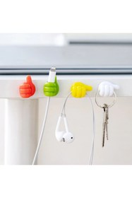 Resim Neler Geldi Neler 10 Adet Karışık Renk Başparmak Kablo Tutucu Silikon Ev Organizatör Diş Fırçası Kulaklık Kablo Tutucu 