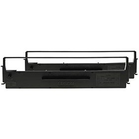 Resim Epson C13s015614 Lx300 Yazıcı Renk Şeridi-2 Pack, Siyah/naylon 