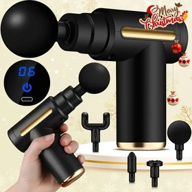 Resim LED Dokunmatik Ekranlı Şarj Edilebilir Taşınabilir Masaj Pompası, 4 Değiştirilebilir Baş, USB Şarj, 1200mAh Lityum Pil - Fitness, Yeniden Yapılma ve Kas Rahatlatma için Derin Doku Vuruşlu Masaj, Erkekler ve Kadınlar için İdeal Hediye, Taşınabilir Masaj Pompası | Ergonomik Tasarım | Etkili Fascia Pompası, Kas Rahatlatma Cihazı | Akıllı Kontrol | Taşınabilir Elektrikli Pompası 