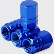 Resim Xiyu Shop Kraliyet Mavisi 4 Adet Tarzı Alüminyum Alaşımlı Araba Lastiği Valf Kapakları Altıgen Lastik Valf Gövde Kapağı Hava Toz Kapakları Lastik Valf Kamyon Bisiklet Jant Valfi Gövde Kapağı (Yurt Dışından) 