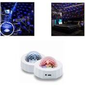 Resim Dj Lambası Led Küre Disko Topu Parti Gece Lambası Usb Şarjlı 