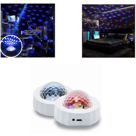 Resim Dj Lambası Led Küre Disko Topu Parti Gece Lambası Usb Şarjlı 