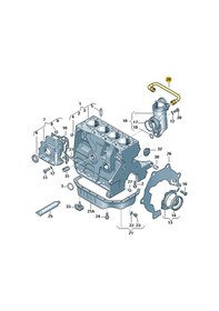 Resim Seat İbiza 09-15 1.4 Cggb Motor Yağ Seperatör Borusu 036103493ec 