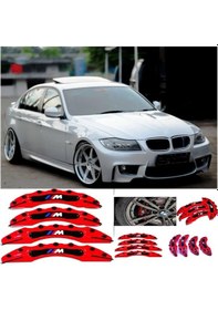 Resim Bmw E90 M Logolu Kırmızı 17-18-19-20 Janta Uyumlu 4.lü Kaliper Kapagı 