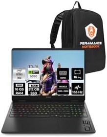 Resim HP Omen Slim 16 Ultra 9 285H 16Gb 512Gb Ssd Rtx5060/8Gb 16" Fhd+ 165Hz Fdos Gaming Laptop & Çanta 