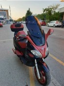 Resim Motocam Piaggio X9 Siperlik Ön Cam 2004 2007 Model 59cm Siyah Renkli 4mm 