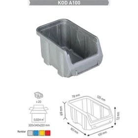 Resim Sembol Plastik Sembol A100 Avadanlık Mavi 10 Adet 