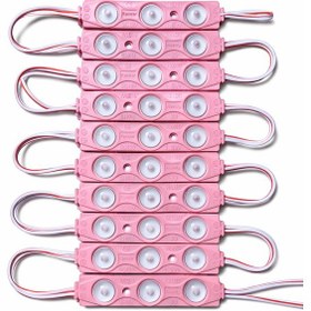 Resim 1.5 Watt Modül Led 2835 Mercekli 12 Volt 20 Adet Pembe 