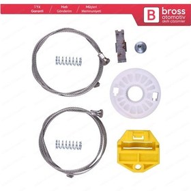 Resim Opel Astra H A04 2004-2014 4/5 Kapı İçin Arka Sağ Cam Kriko Seti 