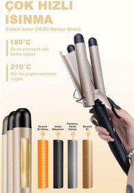 Resim DEMPOWER Dp-46 Profesyonel Seramik Kaplı Su Dalgası Saç Maşası 