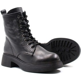 Resim Hakiki Deri Kürklü Kadın Klasik Bot 124kza2420 001 