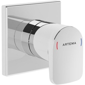 Resim Artema Root Square A42729 Sıva Üstü Grubu Ankastre Stop Valf Krom 