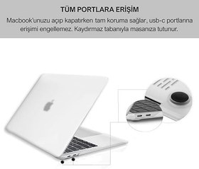 Resim Klasse MacBook Pro 13 inç 2020-2022 M1-M2 Çip ile Uyumlu Dayanıklı Koruyucu Kılıf, Ultra İnce Kabuk Koruma Elastik Kapak A1706 A1708 A1989 A2159 A2251 A2289 A2338 (Mat) 