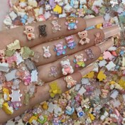 Resim 50'lik Karma Mini Reçine Çiçekleri - Sıcak Ayı, Tavşan ve Çeşitli Çizgi Film Figürleri - DIY El Sanatları, Slime Dekorasyonları, Albüm Yapımı, Saç Tıkaları, Telefon Kılıf Süsleri, Tırnak Sanatı Aksesuarları - Koku Yok 