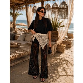 Resim Venüs Design Dantel Bandana- Fular 