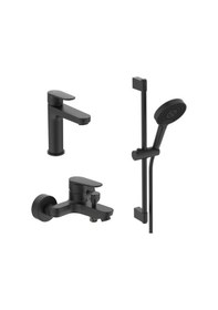 Resim Ideal Standard Cerafine O 3 Lü Aplike Banyo Seti Mat Siyah 3 Parça bc554xg Bc500xg BD142XG Siyah 