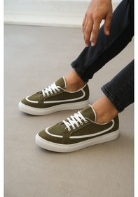 Resim Ba0351 Boa Bağcıklı Deri Tozu Günlük Yeşil Renk Spor Ayakkabı 001 