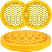 Resim Renkli Hoparlör Kapak 16cm Led Takılabilir 2 Adet sarı 