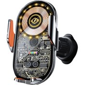 Resim Butu C12 Araç Kablosuz Şarj Cihazı Gri 