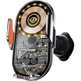 Resim Butu C12 Araç Kablosuz Şarj Cihazı Gri 