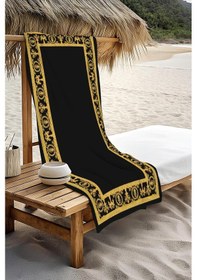 Resim Dijital Baskı Plaj Deniz Havlusu Modern Desenli Peştamal Hvl0086 Renkli 