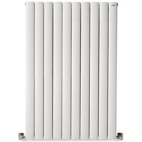 Resim 1200 x 795mm Lilac Yüksek Isı Kapasiteli Dekoratif Dikey Beyaz Alüminyum Radyatör 