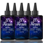 Resim 500g/300g/100g Şeffaf Reçine Seti - Güneş Işığında Kuruyan DIY Takı Yapımı ve Dekorasyon İçin Reçine, Boncuk İşleme Malzemeleri - Elektriksiz Kullanım - 17.5oz/10.5oz/3.5oz 