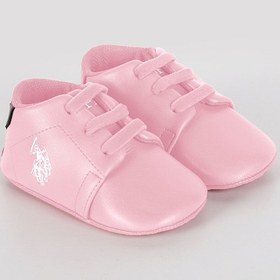 Resim U.S. Polo Assn. Pembe Bağcıklı Kız Bebek Ayakkabı 5274-30613 Pembe 