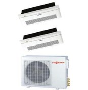 Resim Viessmann Vitoclima Multi Tek Yön Kaset 1+2 Sistem O4F3062M2 9+9 Btu İç 6,8 Kw Dış Ünite 