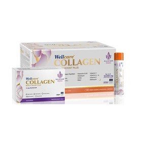 Resim Wellcare Collagen Beauty Boost Plus Frenk Üzümü & Portakal Aromalı 30 shot + 30 Kapsül 