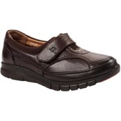 Resim Forelli 29445-g Iris Kahve Kadın Comfort Deri Ayakkabı 